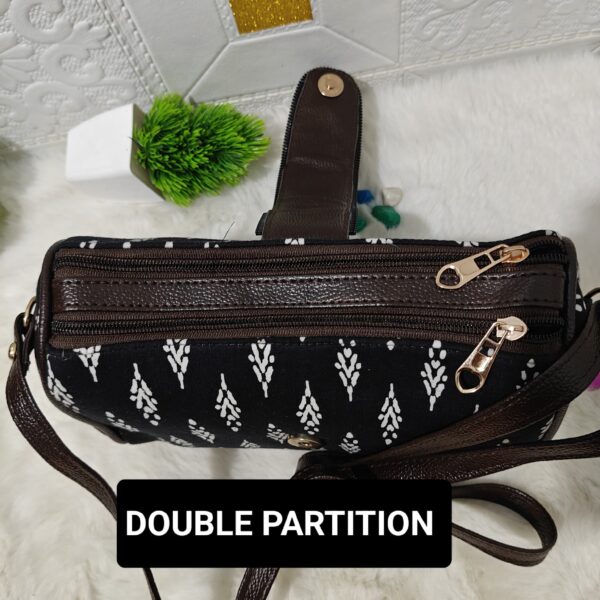Black Over-the-shoulder Handbag, Tool kit sling handbag 10"*5" - Image 4