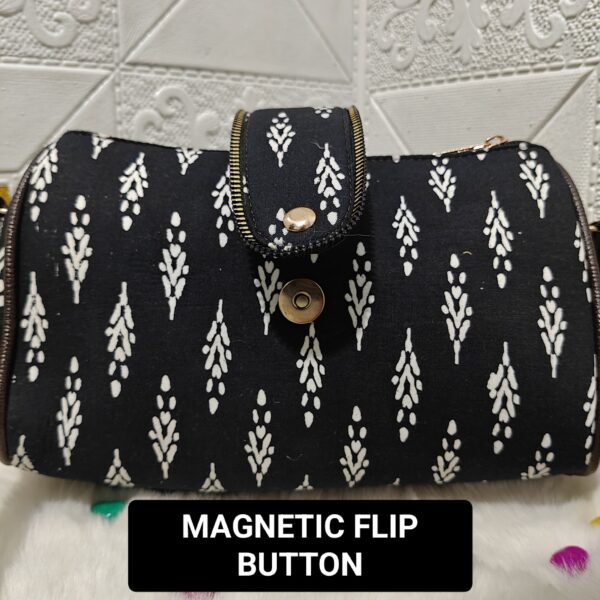 Black Over-the-shoulder Handbag, Tool kit sling handbag 10"*5" - Image 3