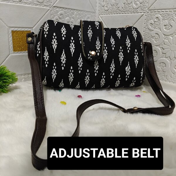 Black Over-the-shoulder Handbag, Tool kit sling handbag 10"*5" - Image 2