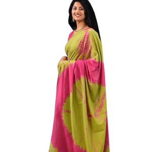 Women's Cotton Ethnic bagru print saree with Blouse