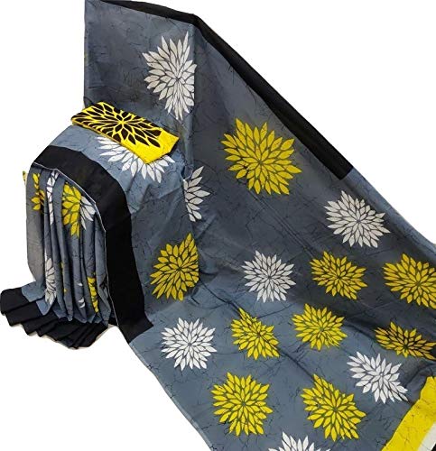 Women's Cotton Ethnic bagru print saree with Blouse - Image 2