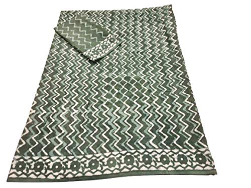 Cotton Ethnic bagru print saree with Blouse-dabu - Image 3