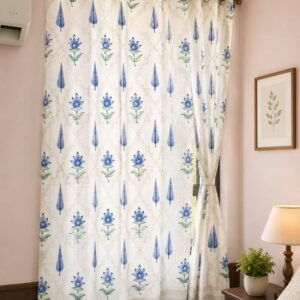 Handblock curtain